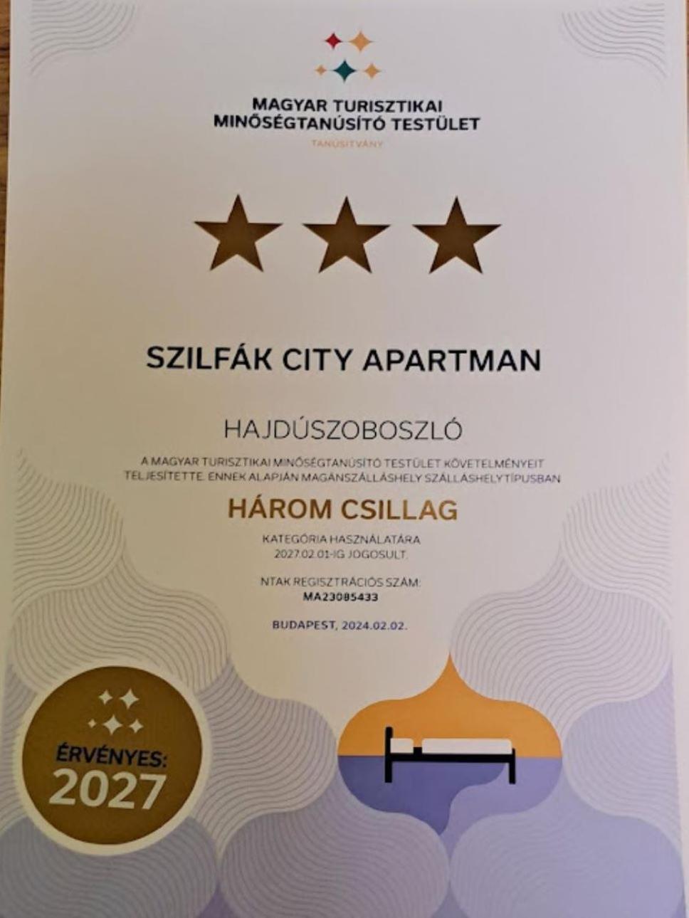 Szilfak City Apartman Hajdúszoboszló Buitenkant foto